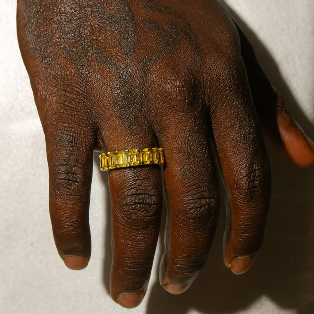 YELLOW SZN SILVER 925 RING - COLOR SZN