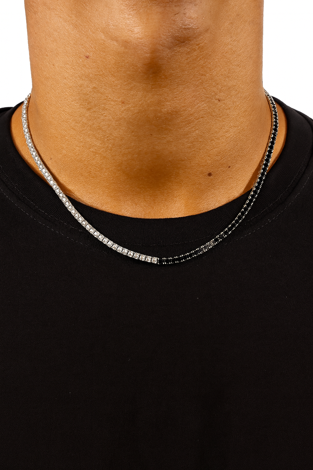 Black And White Tennis Chain