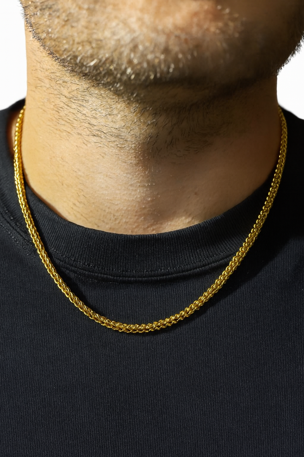 4mm Franco Chain - Gold