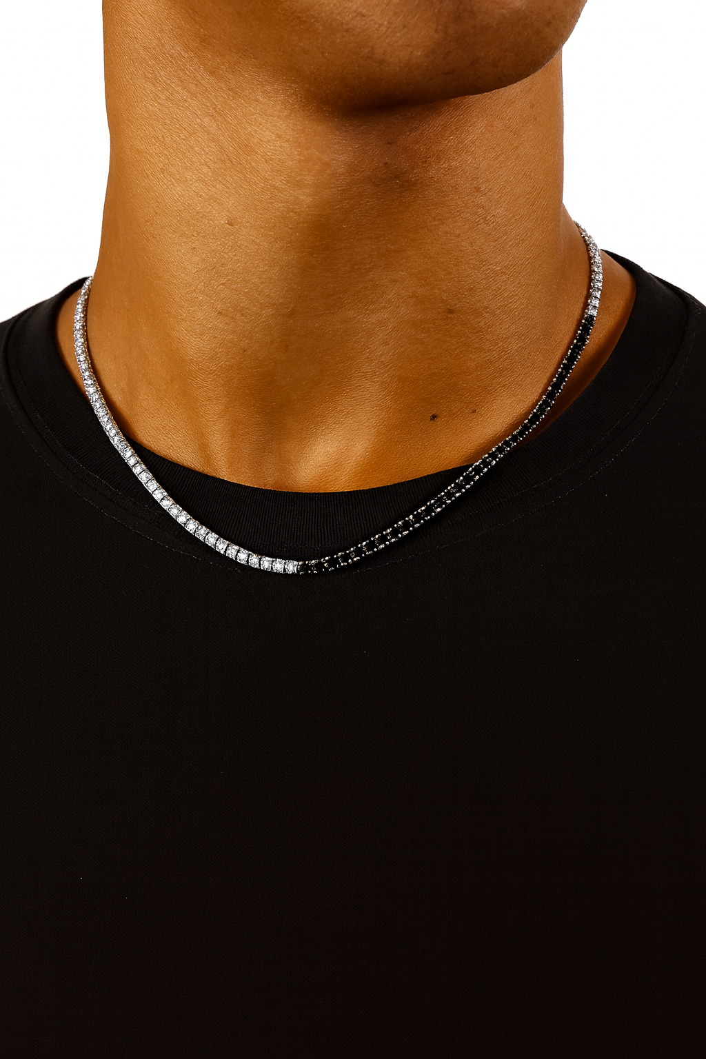 Black And White Tennis Chain