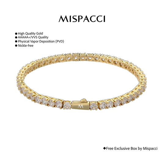 Mini Tennis Bracelet - Gold