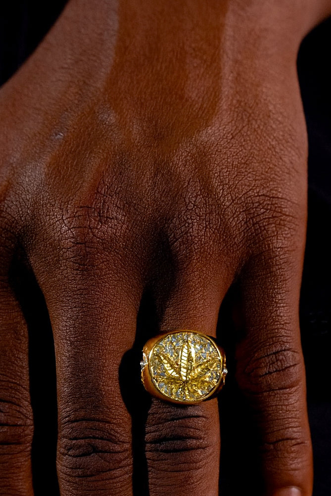 ICED 420 RING - GOLD
