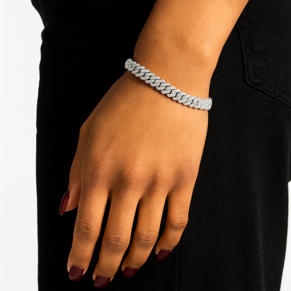 Mini Cuban Prong Bracelet