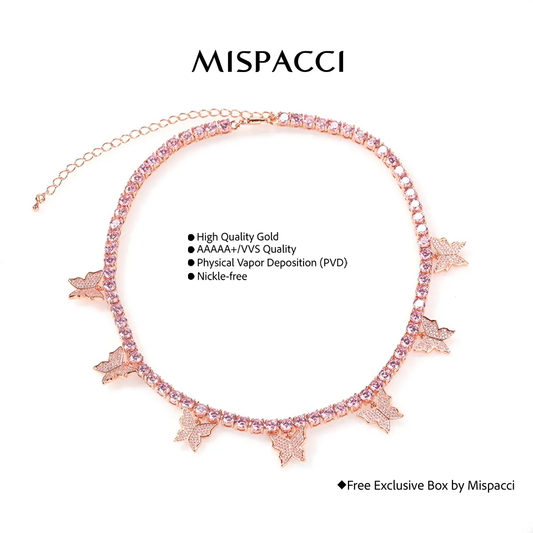 Butterfly Tennis Pink Chain