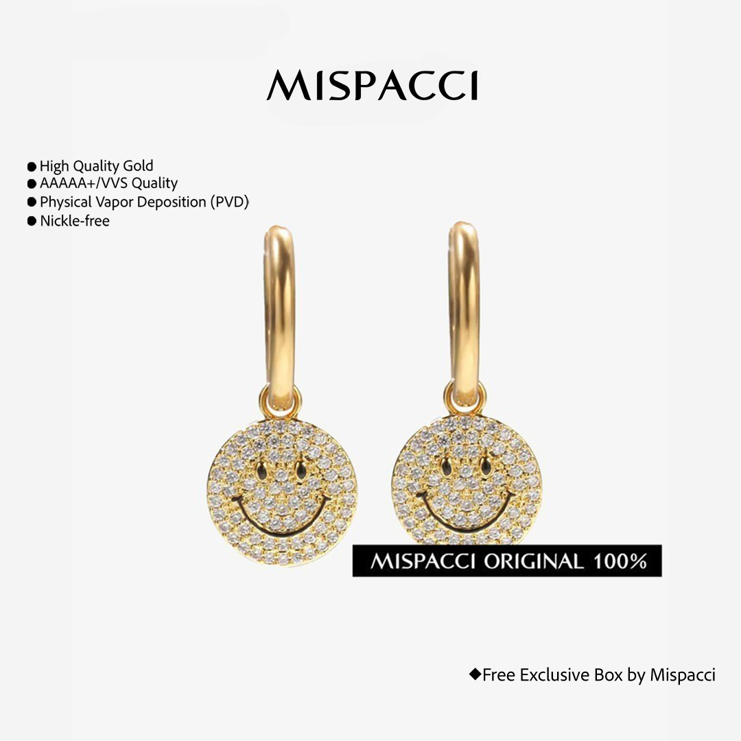 Smiley Earrings - Gold