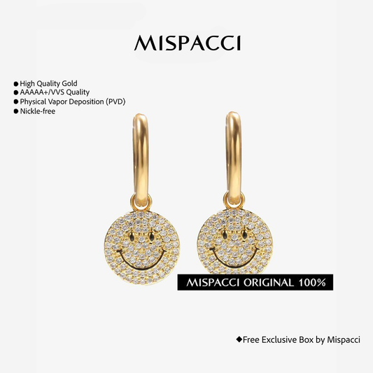 Smiley Earrings - Gold