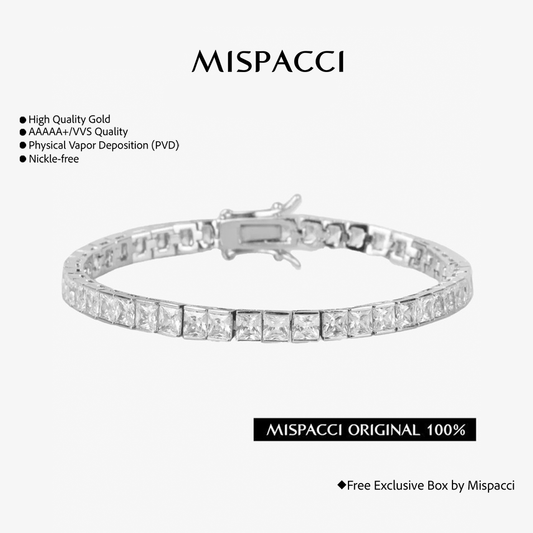 Square Tennis Bracelet