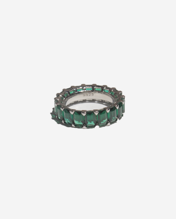 GREEN SZN SILVER 925 RING - COLOR SZN