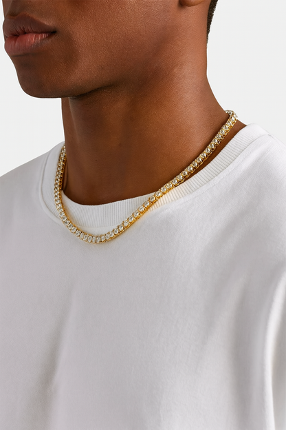 5mm Tennis Chain - Gold