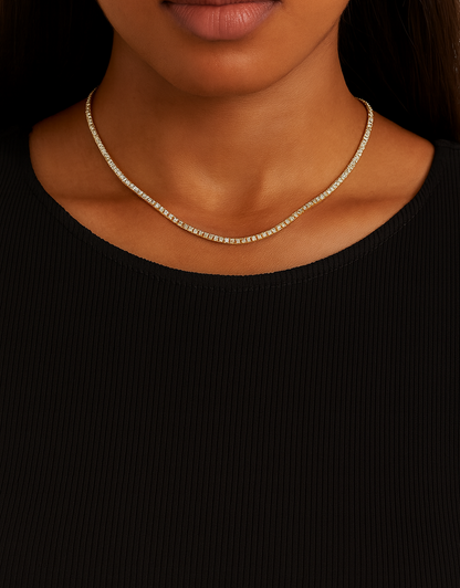 3mm Tennis Chain - Gold