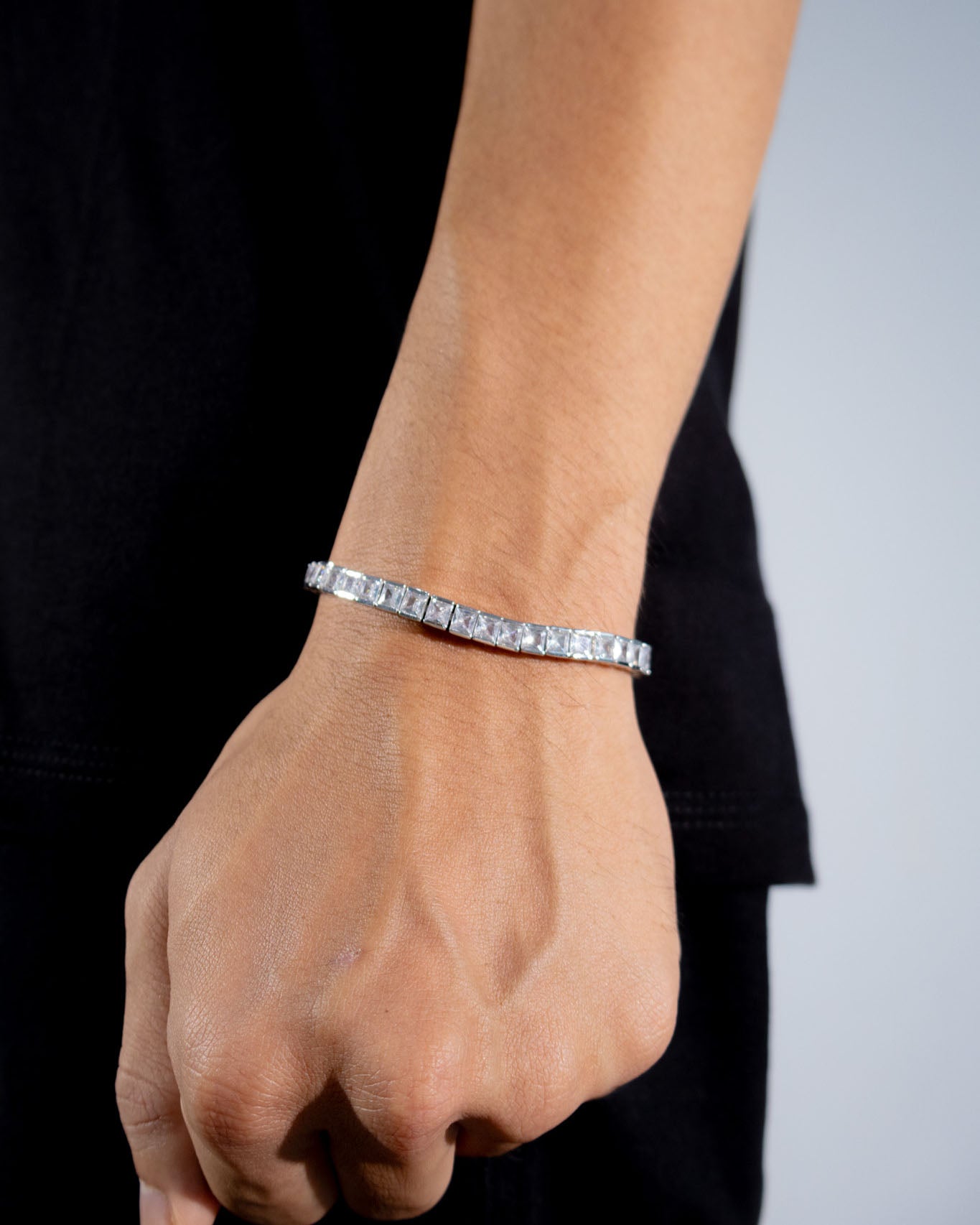 Square Tennis Bracelet