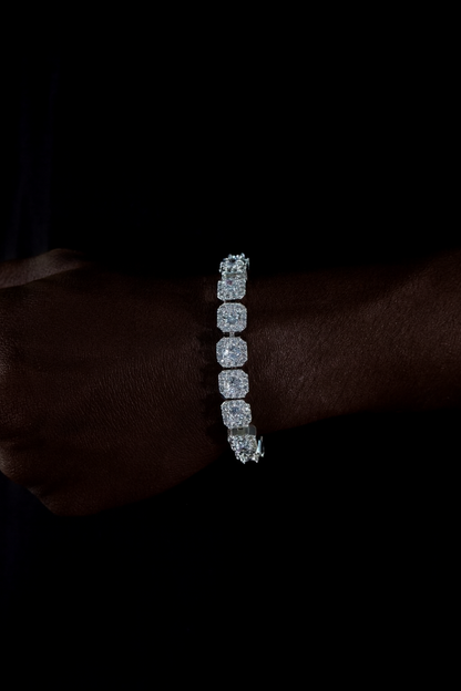 7MM CLUSTERED TENNIS BRACELET