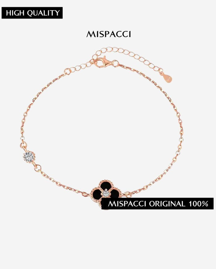 Black Clover Bracelet - Rose Gold