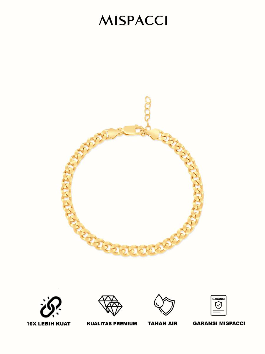 Clean Cuban Anklet - Gold