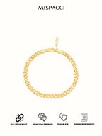 Clean Cuban Anklet - Gold