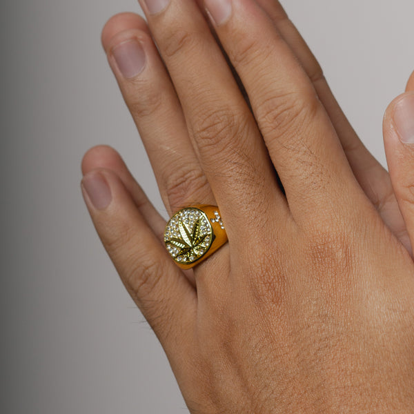 ICED 420 RING - GOLD