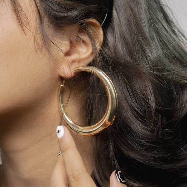 Boujee Hoop Earrings - Rose Gold