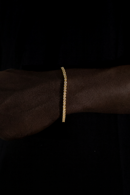 Mini Tennis Bracelet - Gold