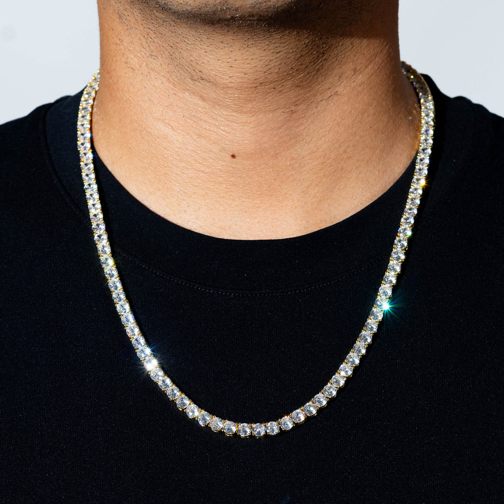 5mm Tennis Chain - Gold