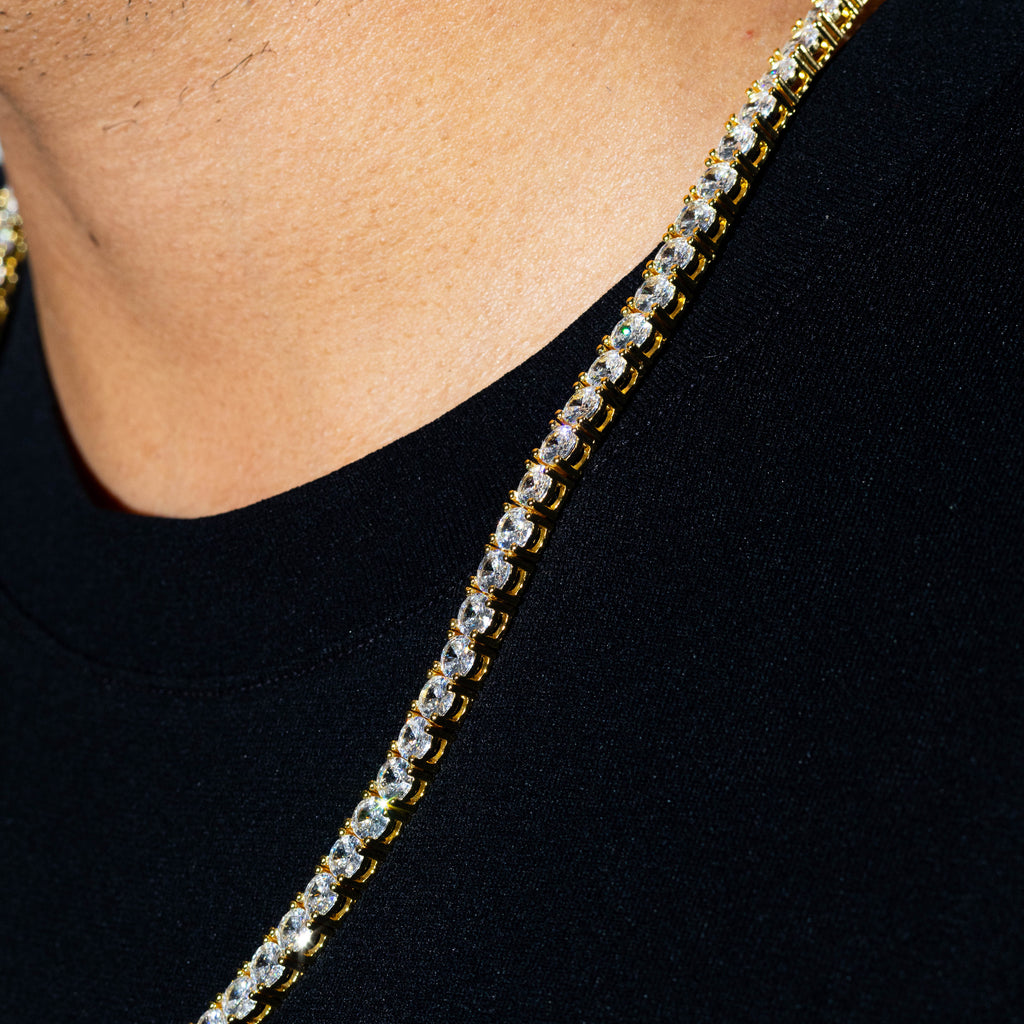 5mm Tennis Chain - Gold
