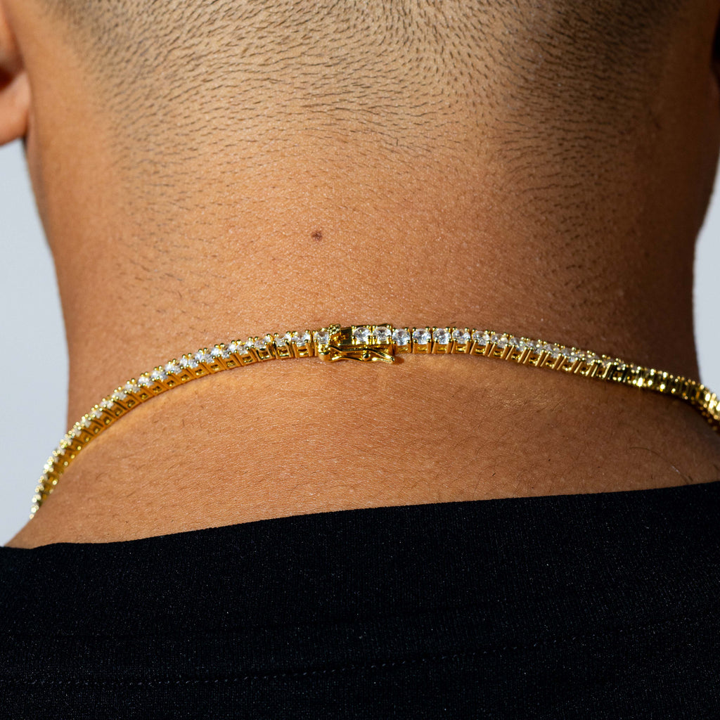 3mm Tennis Chain - Gold