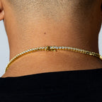 3mm Tennis Chain - Gold