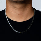 Black and White Tennis Chain