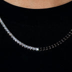 Black and White Tennis Chain