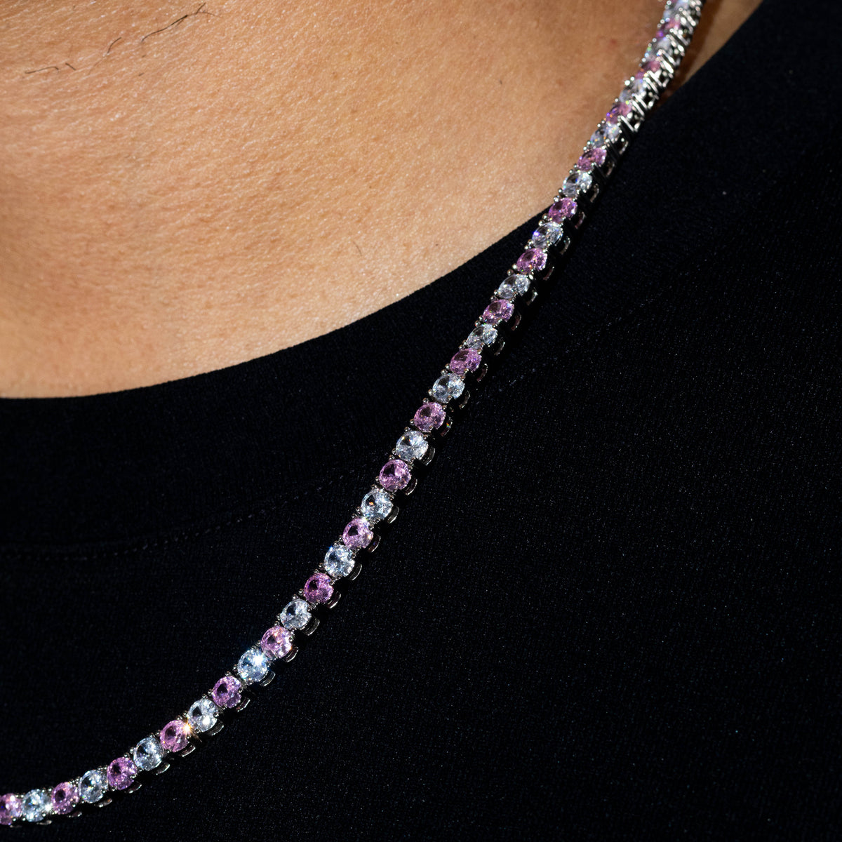 Pink Pop Tennis Chain