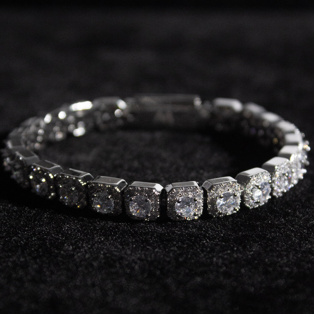 Clustered Tennis Bracelet