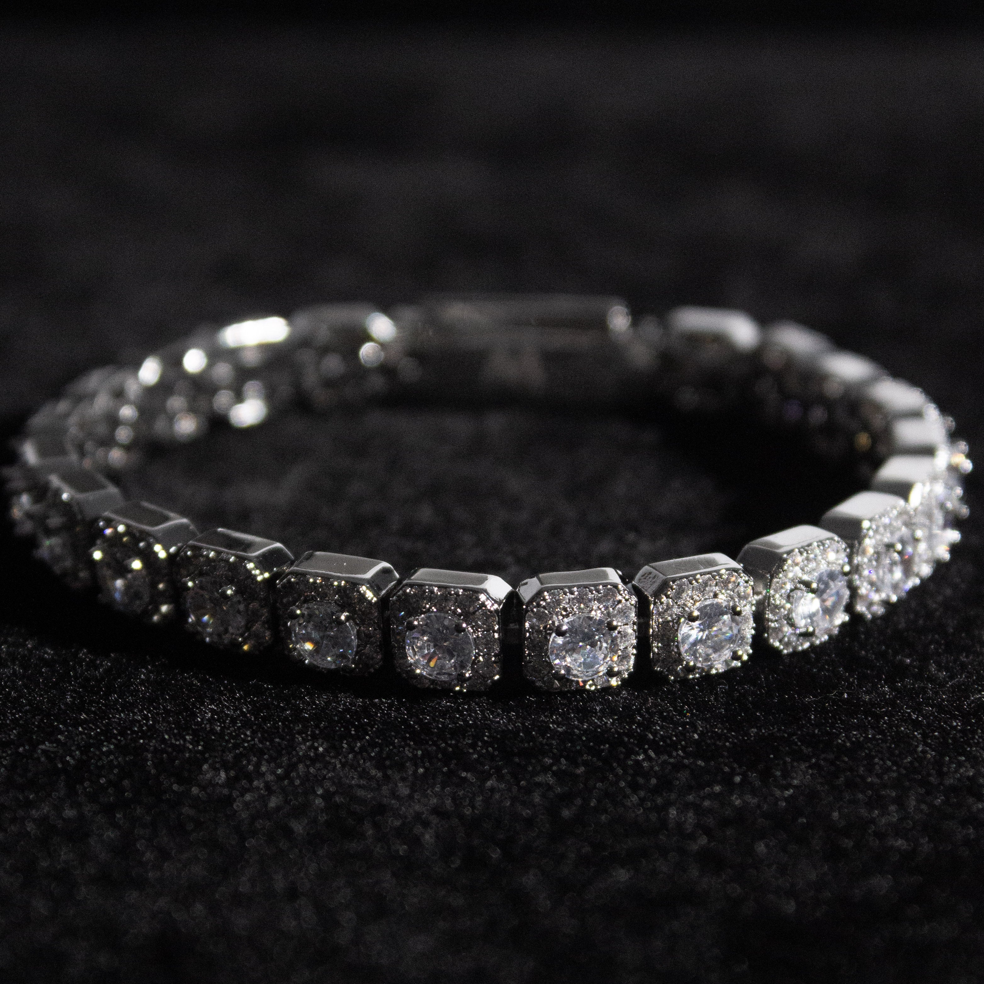 Clustered Tennis Bracelet