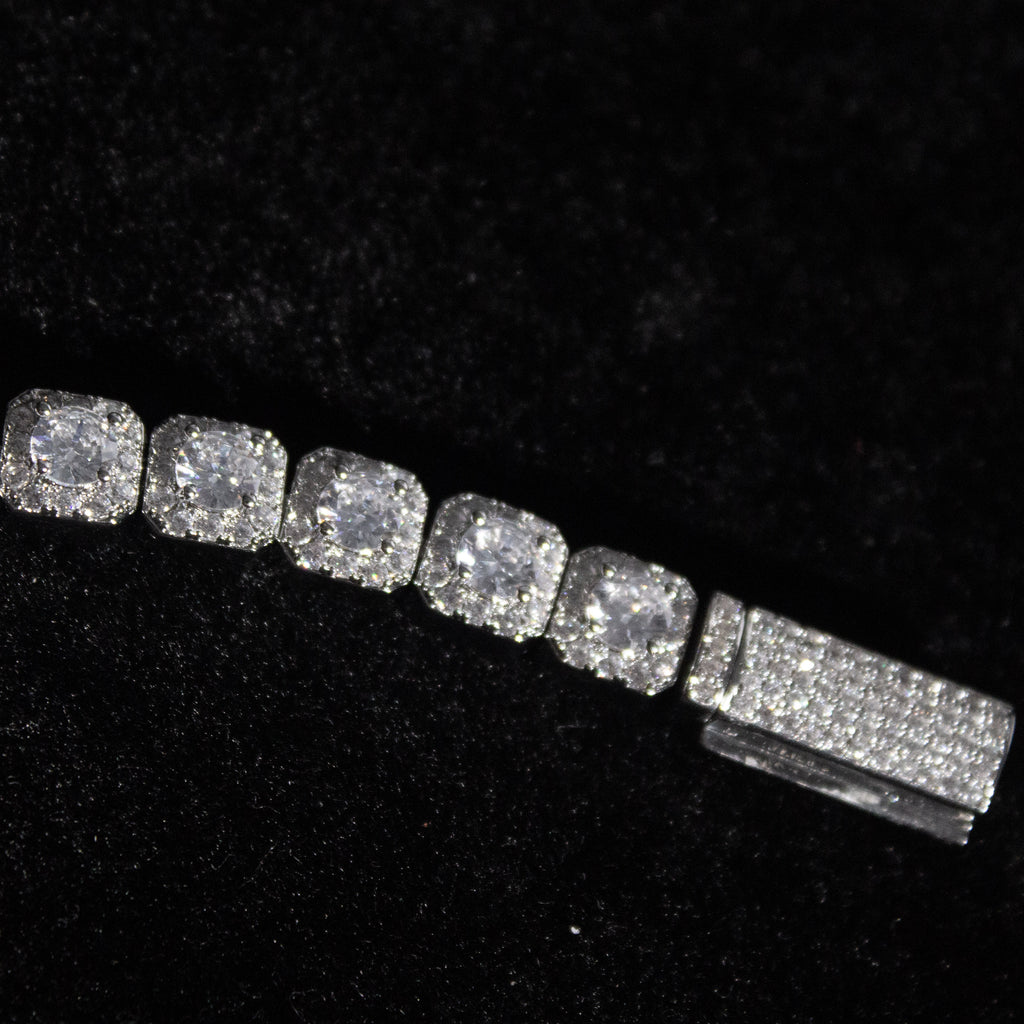 Clustered Tennis Bracelet