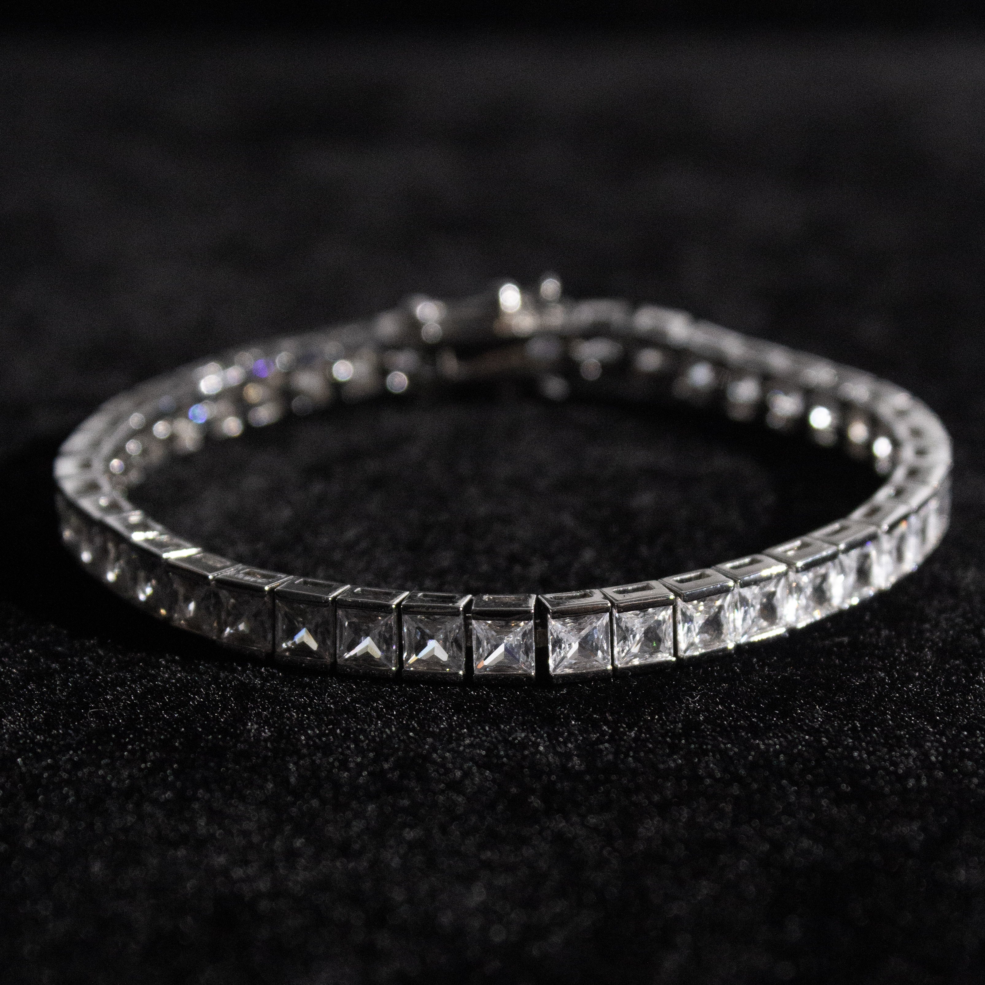 Square Tennis Bracelet