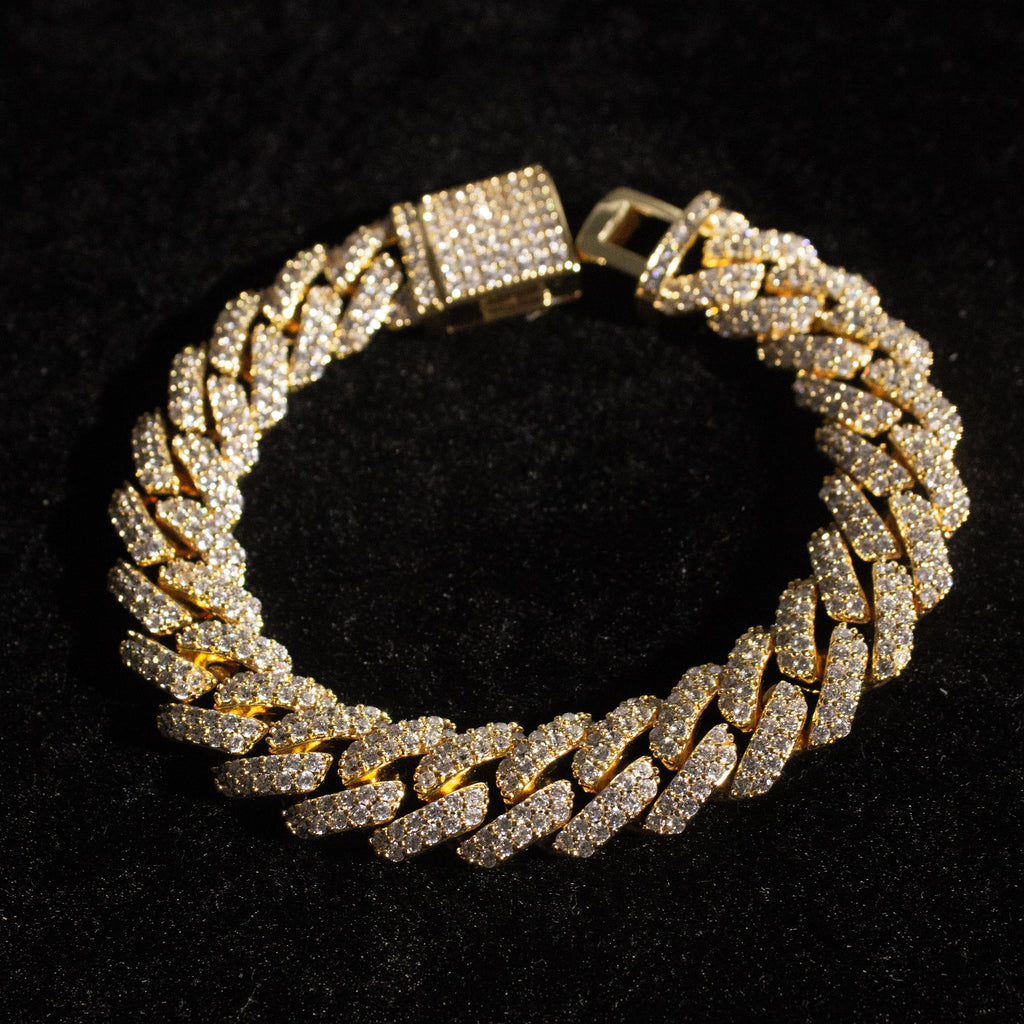 Cuban Prong Bracelet - Gold