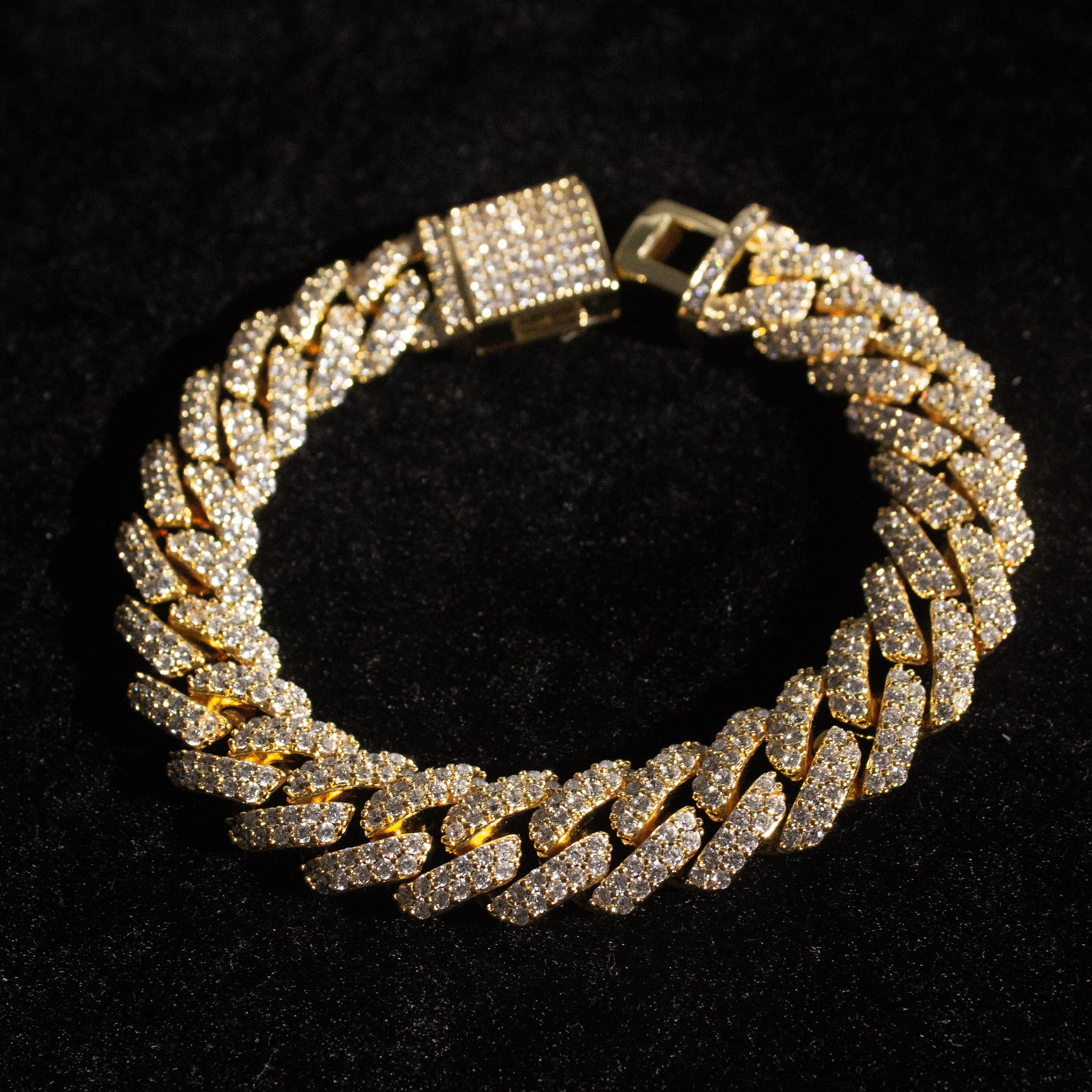 Cuban Prong Bracelet - Gold