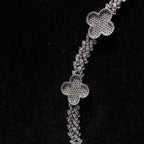 Clover Iced Out Bracelet