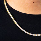 3mm Tennis Chain - Gold
