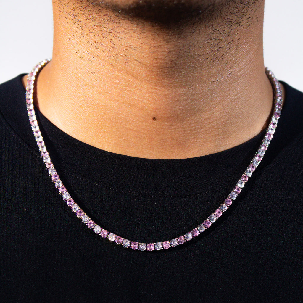 Pink Pop Tennis Chain