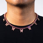 Butterfly Tennis Pink Chain