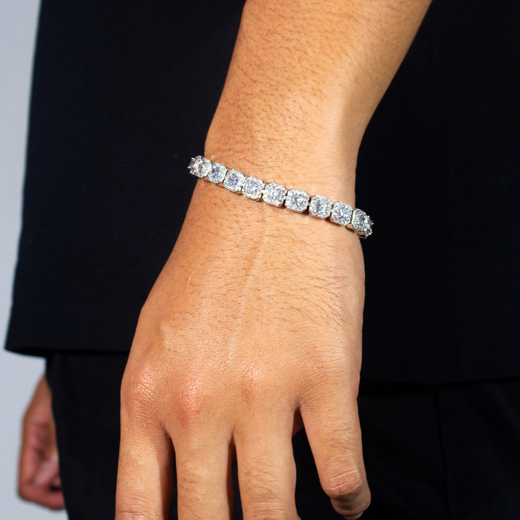 Clustered Tennis Bracelet
