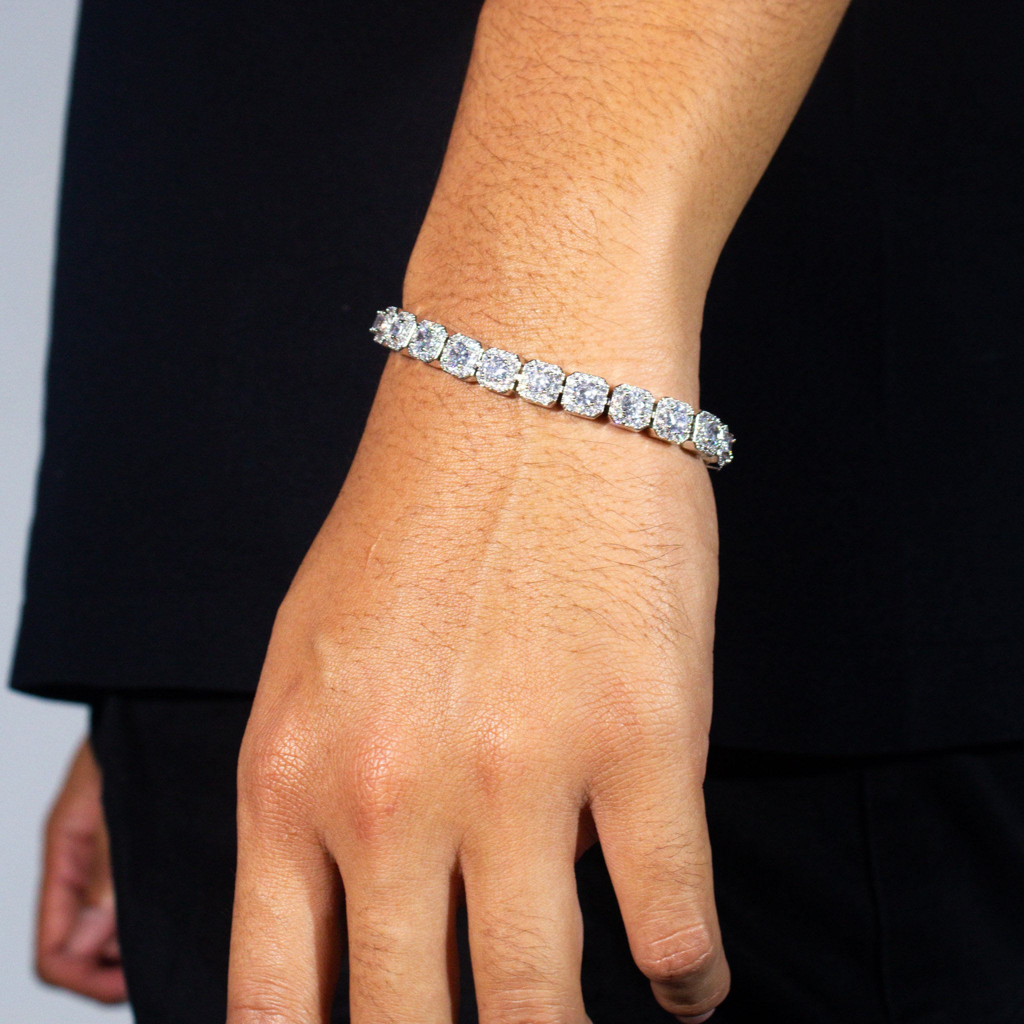 Clustered Tennis Bracelet