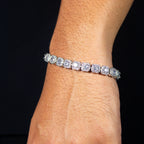 Clustered Tennis Bracelet