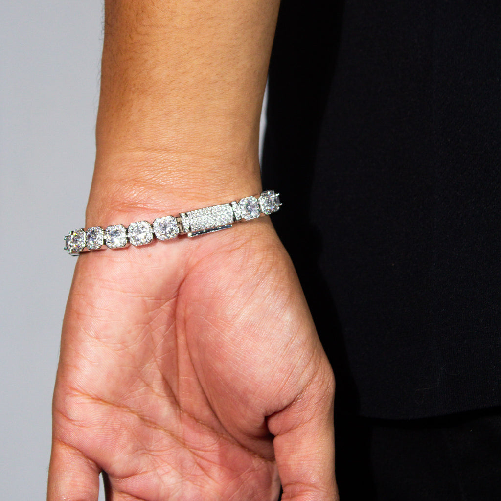 Clustered Tennis Bracelet