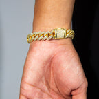 Cuban Prong Bracelet - Gold