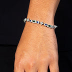 Blue and Green Starlight Gemstone Bracelet