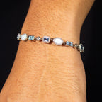 Blue and Opal Gemstone Bracelet