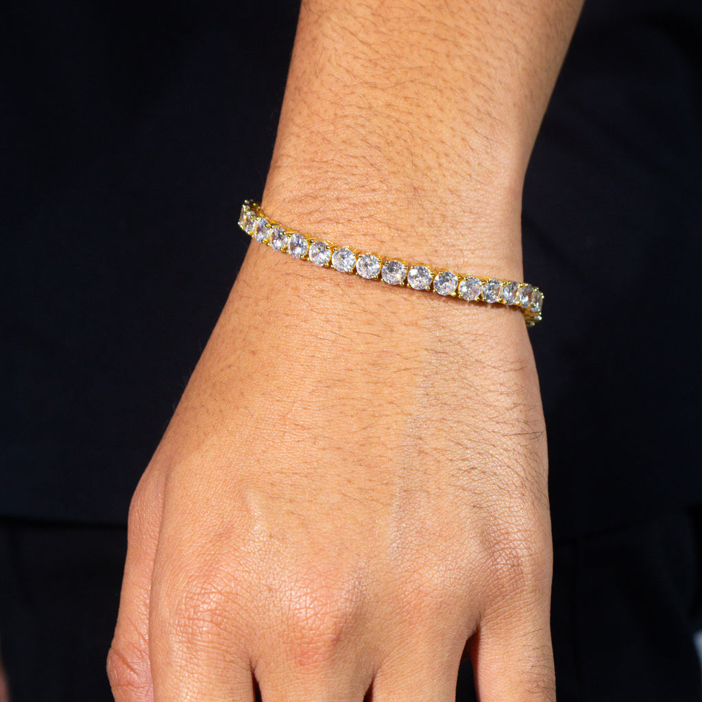 5mm Tennis Bracelet - Gold