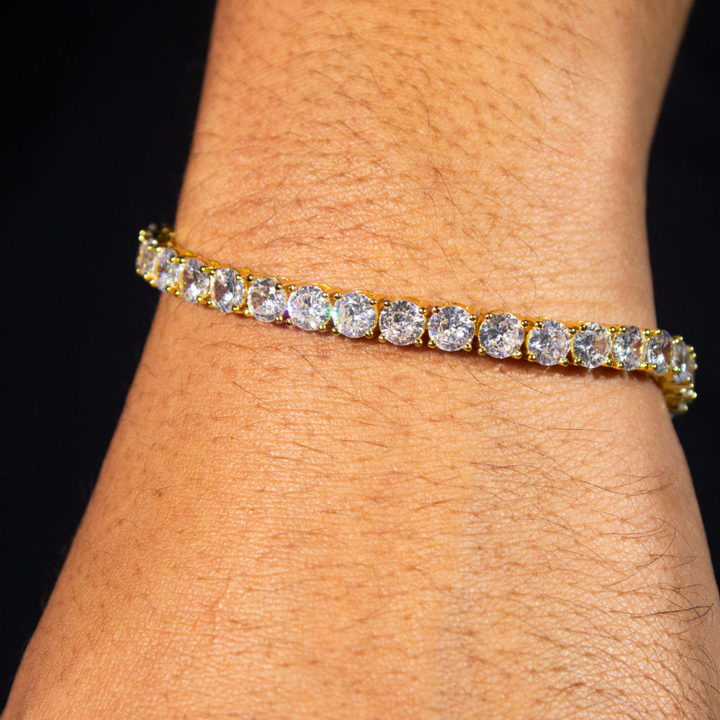 5mm Tennis Bracelet - Gold