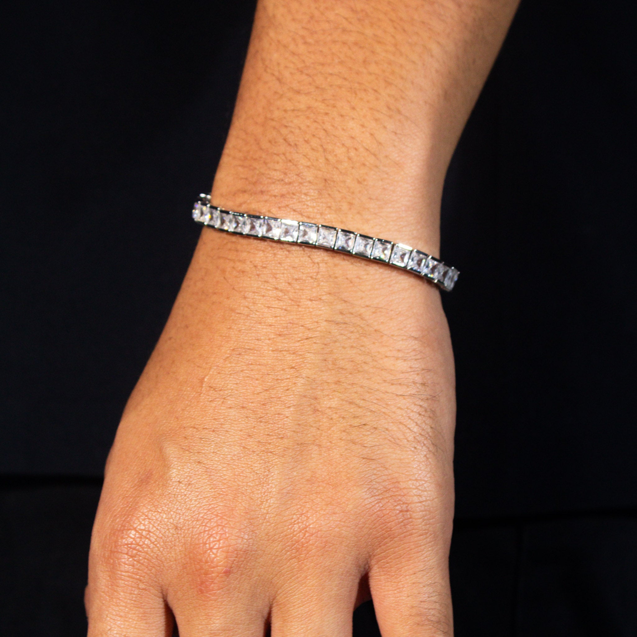 Square Tennis Bracelet
