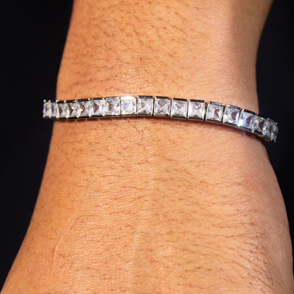 Square Tennis Bracelet